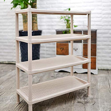 LYM &ripiano di stoccaggio 4 Strati scaffalature di stoccaggio, Cucina Bagno Multifunzionale Rack di stoccaggio di stoccaggio Spice Rack Scaffale di Finitura