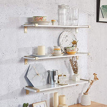 Semplicità Elegante Scaffale a Muro Scaffalature Sospese Scaffale Scaffale in Marmo Artificiale Trama Trasparente Impermeabile Resistente All'Usura Bagno Cucina Soggiorno, 6 Dimensioni, HJJ, bianca