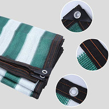 AOHMG Frangisole Frangivista, Il 90% Telone Ombreggiante Heavy Duty con Occhielli Rete Ombreggiante/Ombra, per Kennel Barn,Stripe_5x10m/15x30ft