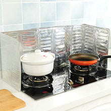 UPKOCH 2 Pezzi Protezione Antispruzzo Alluminio Stufa Gas Scudo Olio Schizzi Schermo Bordo Blocco Cottura Friggere Utensili da Cucina Antispruzzo Schizzi