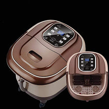 Msoah Shiatsu Massaggiatore per Piedi Massaggiatore per Impastare da Bagno, Spa per Piedi con Acqua di Riscaldamento per Artrite, Fascite Plantare, Pietra Girevole, Luce Rossa