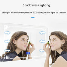 L-KCBTY Specchi da Bagno Intelligenti 24X32pollici,Specchio Cosmetico Controluce LED Specchio con Interruttore,specchi Antideflagranti,per Camera da Letto,Bagno