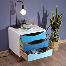 DGHJK Mobili per la casa, Comodino Moderno Nordico con ripiano per Camera da Letto a 3 cassetti 48 x 40 x 50 cm