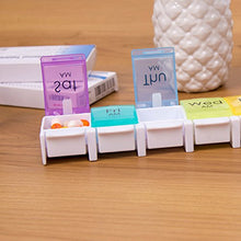SUPVOX Porta pillole Pillola Organizzatore settimanale Scatola per 7 giorni Supplementi per farmaci da viaggio