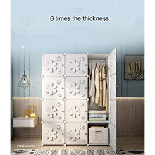 ZWYSL Appendiabiti Portatile Cabinet in Plastica di Alta qualità Montare Il Panno Appeso Camera da Letto Armadio di Stoccaggio Scatola Portaoggetti in Plastica (Size : 6 Doors B)