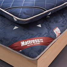 Coprimaterasso, Materasso Futon, Tappetino Imbottito per Materassi Tatami Ispessito, Materasso Pieghevole Portatile Futon Pad in Velluto,A,150 * 200cm/59 * 79inch