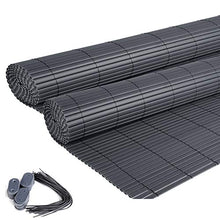 EUGAD 2 PCS Canniccio Fragivento in PVC Anti-Muffa Recinzione per Giardino Balcone Terrazza 500x120cm(LxA) Grigio 0014LBT-2