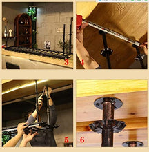 DJSMjbj Wine Rack Wine Glass Wine Rack Rack attaccatura a Living Room Bar Decoration Facile da installare Ripiani Decke (Size : 120 * 30cm)