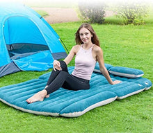Lettino da viaggio Lettino da viaggio Sedile posteriore Air letto portatile Letto gonfiabile Air letto delle famiglie a doppio uso del materasso di aria ispessimento floccato materassino con built-in