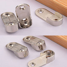 Vientiane Supporto per Binario Armadio, 2 Pezzi Montato a Parete Armadio Guida Supporto Staffa Tubo per Asta Armadio (Diametro 19mm)