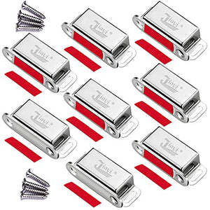 Calamita Porta Jiayi 8 Pezzi Chiusura Magnetica Porta Inox Forte Chiusure Magnetiche per Ante Cucina Mobili Magnete Porta Chiusura per Cassetti Magneti Armadio Chiusure Chiudiporta Calamita