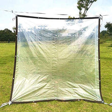 ZXHQ Telone Giardino Impermeabile 4x4m, Teloni Impermeabili Occhiellati Trasparenti, Telo di Protezione Trasparente Multiuso Resistente UV per Gazebo Balcone Camper