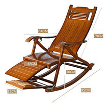 ZHANGYY Sedie a Sdraio da Patio Lettino in bambù con Cuscino, sedie a Dondolo Facili da Piegare e trasportare, Sedia da Spiaggia in Legno, Sedia da Campeggio, Sedia Pieghevole, Sedia Portatile, dure