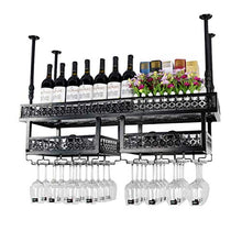 Armadietto Del Vino Scaffale Da Bar Mensole Sospese Portabottiglie Da Vino A Soffitto, Portabicchieri Da Vino Sospeso, Portabottiglie Rustico, Portabottiglie Da Appendere, Design Industriale Per La C