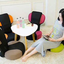 MeiMei Poltroncina pigra Traspirante poltroncina Singola reclinabile per Computer Sedia da Terra (Color : Orange)
