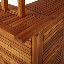 FAMIROSA Tavolo Bar Esterno con Tetto 122x106x217cm Massello di Acacia