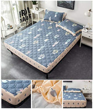 lhmlyl Copri Materassi Matrimonialicoprimaterasso Trapuntato Antiscivolo Ispessito Tinta Unita Giglio per Mantenere Caldo in Inverno-D Letto Singolo Trapuntato_2.0 * 2.2 (Deve Essere Personalizzato)