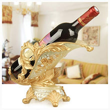 LXLH Casier à Vin européen Réservoir à Vin en résine Salon Salon Armoire à Vin Garde-Robe Décoration Ornements Porte-bouteilles Vide (Couleur: Or)