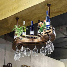 Portabottiglie Portabottiglie da vino, Portabicchieri da vino a mensola, Portabicchieri da vino, Portabicchieri da vino, Portabicchieri da champagne, Portabottiglie da soffitto a soffitto (Dimension