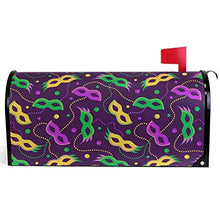 Mardi Gras Casella Postale Copre Perline Magnetiche Carnevale Grande Posta Casella Involucri Giardino Cortile Decorazione Casa Oversize Dimensioni 64,8 cm X 53,3 cm