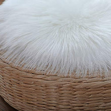 KAIHONG Faux Pelliccia di Agnello di Pecora Tappeto,Pelliccia Sintetica Tappeto Vello (30 x 30 cm, Bianco)