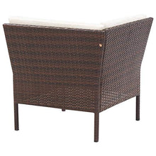 vidaXL Set Divani da Giardino 6 pz con Cuscini Elegante Robusto Sofa Modulare e Tavolino Salotto Arredi per Esterni in Polyrattan Marrone
