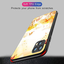 Suhctup Compatibile con iPhone 11 Pro Max 6.5 Custodia Protettiva in Vetro Temperato 9H + Cornice Paraurti in TPU Silicone Morbido Assorbimento Degli Urti a 360 Gradi Protezione -Albero 2