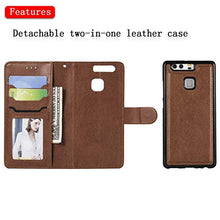 Bear Village Cover Huawei P9, Custodia Premium Flip Custodia per Huawei P9, Custodia con Porta Carte e Chiusura Magnetica, Marrone