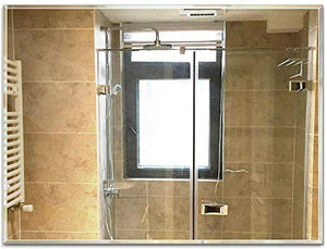 JKCKHA Bagno Specchio smussato Versatile Trucco dello Specchio a Parete Senza Telaio Sink Specchio (Dimensioni: 45 * 60cm) Decorazioni per la casa