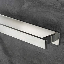 YIGII - Porta asciugamani da bagno, 40 cm, autoadesivo, senza fori, in acciaio INOX spazzolato