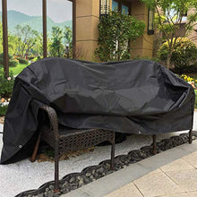 YANSHON Copertura Panche Giardino Oxford 3 Posti Copertura Mobile Giardino Impermeabile Protettiva Impermeabile, Coperture per Panche Copertura in Poliestere Oxford di qualità, 163x66x63/89cm