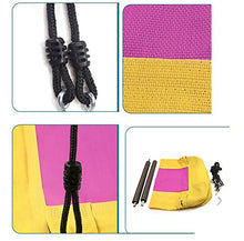 Sedia Rettangolare Amaca Altalena in macramè Comoda Sedia A Dondolo in Corda di Cotone Appendere per Interni Esterni Casa Patio Giardino Giardino