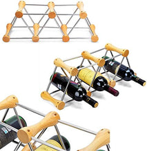 Classico Freestanding bottiglia di vino Rack Vino Rack di stile Vintage elegante stand del metallo dell'acciaio inossidabile Governo Bottle Holder stand di immagazzinaggio Organizzatore controsoffitto