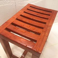 RTY-BY Bagno Impermeabile Sgabello for Anziani Bath Chair Legno Doccia banco for Adulti Antiscivolo Sedile for Doccia in Legno Vasca da Bagno Spa Cambiare Le Scarpe Sgabello, Max.250kg