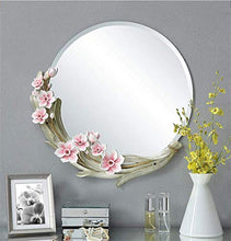 Bathroom mirror Specchio da Bagno in Stile Europeo, Specchio da toeletta, Specchio cosmetico Decorativo, Specchio Rotondo, Specchio a Parete, Specchio da Bagno