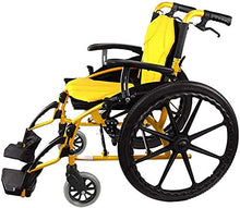Sedie A Rotelle Semoventi, Trasporto di Transito Portatile Lega di Alluminio, Scooter Portatile Leggero Pieghevole Design Ergonomico con Freno A Pedale Pneumatico Gonfiabile Disabili/Trasporto Anzi