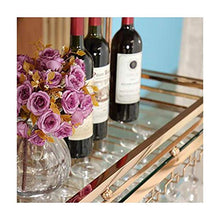 MFLASMF European Style Stainless Steel Hanging Wine Rack, Bar Wine Rack Upside Down, Goblet Rack, Simple Wine Rack, Hanging Cup Rack (Color : Gold, Size : 80 * 35cm)