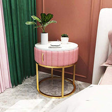 ZKHD Cabinetto in Ferro Battuto di Lusso Leggero in Camera da Letto in Camera da Letto, Armadio Laterale Semplice E Armadio Divano in Soggiorno, Armadietto Portico Rotondo,Giallo