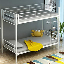 L.W.S Mobili per Camera da Letto Letto Letto a Castello a Due Letti in Metallo in Metallo in Metallo in Argento