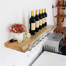 Dongyd 60-140cm (23.6"-55") Rack Calici Di Legno, Wine Rack Mensola Con Bagagli Carrello Di Metallo Muro Di Ferro Montato Hanging Wine Glasses Holder (Size : 120x25x5cm)