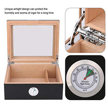 Custodia per sigari, Custodia per sigari in cedro Scatola di immagazzinaggio per humidor in legno Custodia da viaggio per umidificatore da viaggio portatile Scatola per archiviazione con umidificatore