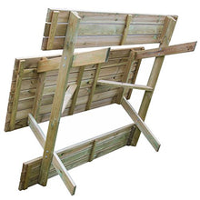 Tavolo picnic 180x120xH70 legno robusto + panche seduta arredo giardino BD-46068