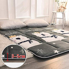 Materasso Giapponese Pavimento, Materasso Futon Dormire Tatami Morbido Velluto Addensato Tappetino Peluche Tatami, Materasso Pieghevole, Campeggio/Dormitorio/Casa/Letto/Pavimento,A-180x200cm