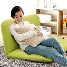 SMC Doppio Divano Pigro Staccabile Pieghevole Divano Letto Cuscino Posteriore Finestra Sedia Pigro (Color : Green)