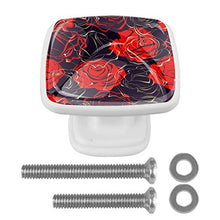 Modello rosa 4 PCS Pomelli per Porta, Pomolo per Mobile, Pomelli per Mobili con Viti, Maniglia per Armadietto, Pomelli per Porta, Pomelli per Cassetti per Porta, Armadio, Cassetto e Credenza