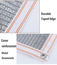 Rete parasole YXX Outdoor Isolamento Giardino Copertura vegetale, Panno dello Schermo Riflettente di Raffreddamento del 65% con Occhielli, di Foglia di Alluminio (Size : 2m×6m)