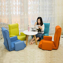 MeiMei Sedia del Computer della Sedia di Salotto del Balcone della Sedia del Balcone della Sedia del sofà piegante Giapponese del Singolo sofà (Color : Orange)