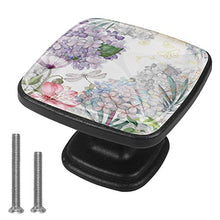 Giardino di primavera Pomelli per Porta Set di 4 Pomelli per Mobili Manopole per Cassetti Cucina Armadio Vetro