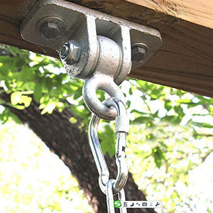 DAUERHAFT Hardware per Altalena con Fibbia per Amaca Resistente alla corrosione in Acciaio Fuso, per Uso Interno, per Uso Esterno, per altalene Yoga, per Amaca