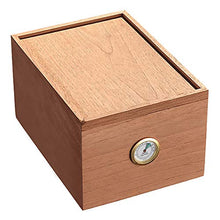 VIY Humidor per Sigari, Humidor Cigar, Detiene Il 30 Sigari, con Cedro in Legno Foderato E Vassoio Divisorio in Cedro Rimovibile, con Igrometro Umidificatore